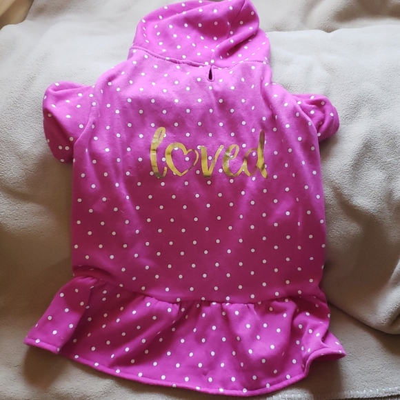 Doggie potka dot hoodie
